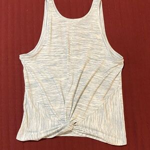 Athleta Tank Top Blue and White Striped Small